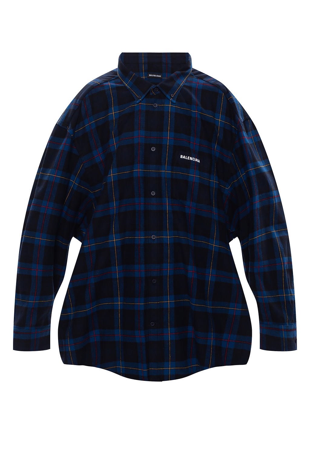 Balenciaga hot sale blue flannel